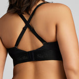 Organic Cotton Triangle Padded Bra - Siella - Color: Black Noir