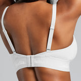 Organic Cotton Triangle Padded Bra - Siella - Color: White Blanc