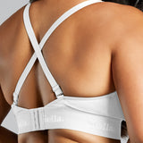 Organic Cotton Triangle Padded Bra - Siella - Color: White Blanc