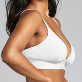 Organic Cotton Triangle Padded Bra - Siella - Color: White Blanc