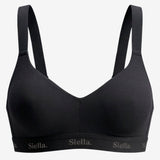Organic Cotton V - Neck Bra - Siella - Color: Black Noir
