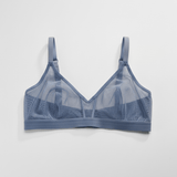 Power Mesh Bra - Siella - Color: Blue Grey Bleu gris