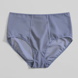 Power Mesh High Waist Brief - Siella - Color: Blue Grey Bleu gris