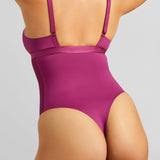 Sexy Smooth Shaping Bodysuit - SIELLA - Color: Plum Prune