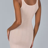 Sheer Modal Slip Dress - Siella - Color: Peach Whip Pêche fouetté