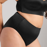 Smooth Satin Brief - Siella - Color: Black Noir
