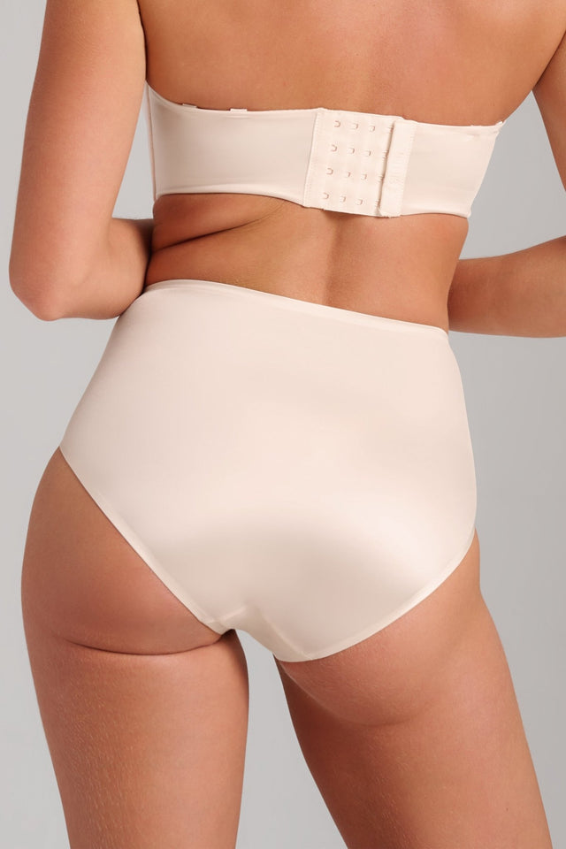 Smooth Satin Brief - Siella - Color: Champagne