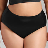 Smooth Satin Brief - Siella - Color: Black Noir