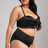 Smooth Satin Brief - Siella - Color: Black Noir