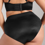 Smooth Satin Brief - Siella - Color: Black Noir