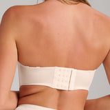 Smooth Satin Foam Bustier - Siella - Color: Champagne