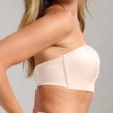 Smooth Satin Foam Bustier - Siella - Color: Champagne