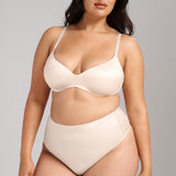 Smooth Satin Luxe Lift Bra - Siella - Color: Champagne
