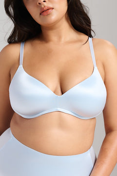 Smooth Satin Luxe Lift Bra - Siella - Color: Something Blue Bleu mariée