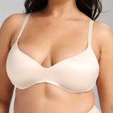 Smooth Satin Luxe Lift Bra - Siella - Color: Champagne