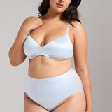 Smooth Satin Luxe Lift Bra - Siella - Color: Something Blue Bleu mariée
