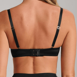 Smooth Satin Luxe Lift Bra - Siella - Color: Black Noir