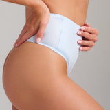 Smooth Satin Thong - Siella - Color: Something Blue Bleu mariée