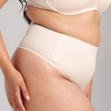 Smooth Satin Thong - Siella - Color: Champagne