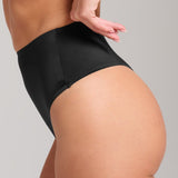 Smooth Satin Thong - Siella - Color: Black Noir