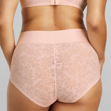 Soft Lace Boy Brief - SIELLA - Color: Barely Pink Rose délicat