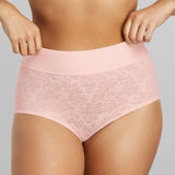 Soft Lace Boy Brief - SIELLA - Color: Barely Pink Rose délicat