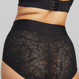 Soft Lace Boy Brief - SIELLA - Color: Black Noir