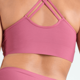 Breathable Criss-Cross Bralette - Siella - Color: Enchanted Pink Fuschia