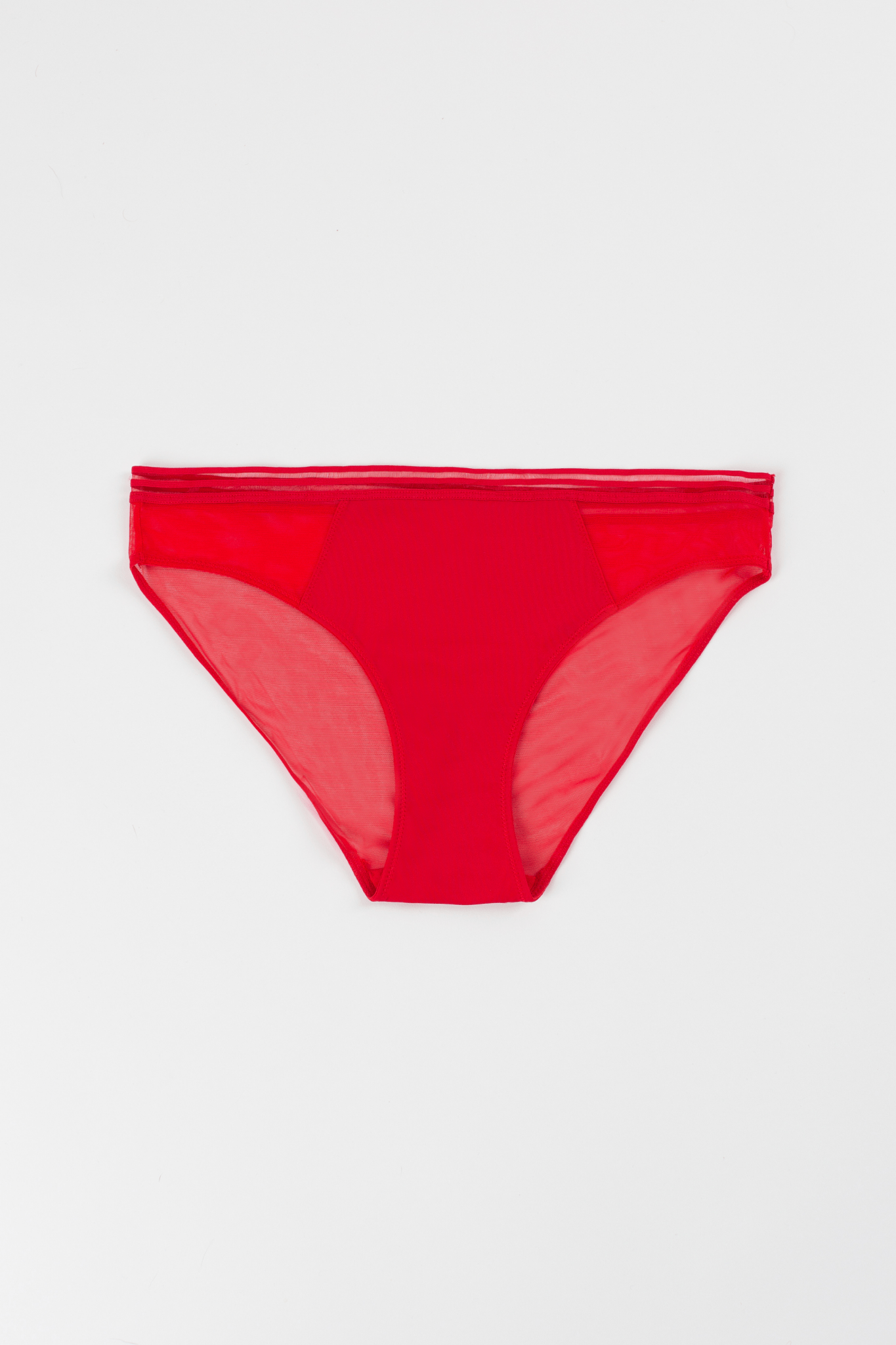 Micro Mesh Bikini - Siella - Color: Chilean Red Rouge chilien