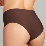 No-Show High Waist Brief - Siella - Color: Coffee Bean Café