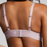 Organic Cotton Triangle Bra - Siella - Color: Lavender Lavande