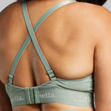 Organic Cotton Triangle Padded Bra - SIELLA - Color: Sage Sauge