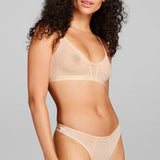 Power Mesh Thong - Siella - Color: Sand Sable