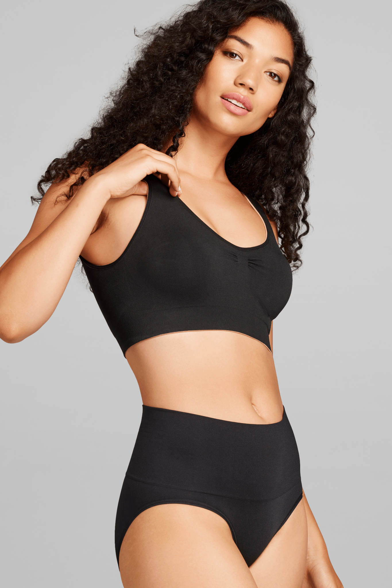 Sculpt Reversible Bralette - Siella - Color: Black Taupe Noir Taupe