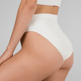 Seamless Rib High Waist Brief - Siella - Color: Champagne