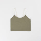 Seamless Rib Long Line Top - Siella - Color: Olive