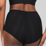 Sheer Modal Boy Short Brief - Siella - Color: Black Noir